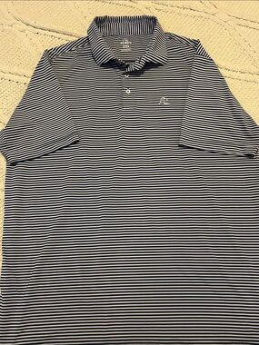 Rhoback Men’s Blue & White Striped Polo